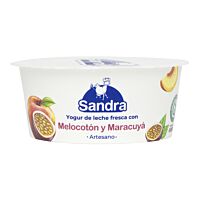 Sandra yogur con melocotón-maracuyá vaso 125 g