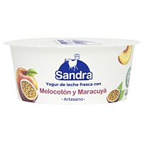 Sandra yogur con melocotón y maracuyá 125 g