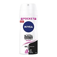 Nivea desodorante invisible black and white mujer spray 100 ml