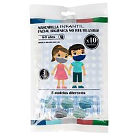 Mascarilla higiénica Infantil 10 ud