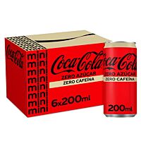 Coca-Cola refresco de cola mini zero zero 6 x 20 cl