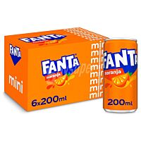 Fanta refresco de naranja mini 6 x 20 cl