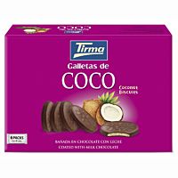 Tirma galleta de coco bañada en chocolate con leche 200 g