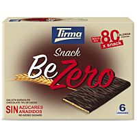 Tirma barritas de chocolate 70 % cacao sin azúcares añadidos 6 ud