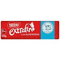 Nestlé extrafino tableta de chocolate con almendra 250 g