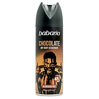 Babaria desodorante body spray chocolate 200 ml