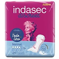 Indasec Discreet compresa normal 24 ud