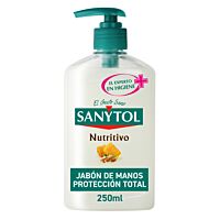 Sanytol jabón de manos nutritivo 250 ml