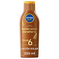 Nivea Sun protector solar leche zanahoria SPF6 200 ml