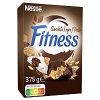 Nestlé Fitness cereales de trigo integral y arroz tostados con chocolate negro 375 g