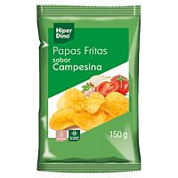HiperDino papas fritas campesinas 150 g