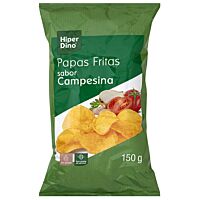 HiperDino papas fritas campesinas 150 g