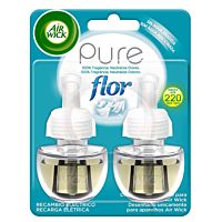 Air Wick ambientador eléctrico Flor recambio duplo 2 x 38 ml