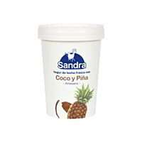 Sandra yogur con coco-piña vaso 500 g