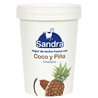 Sandra yogur con coco y piña 500 g