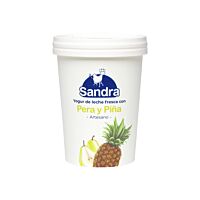 Sandra yogur con pera-piña vaso 500 g