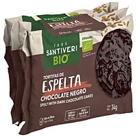 Santiveri tortitas de espelta choco 3 x 34 g
