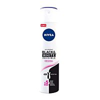 Nivea desodorante black and white invisible original spray 200 ml