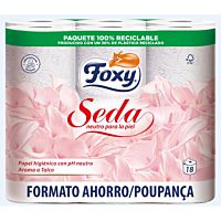 Foxy papel higiénico seda Ph neutro 18 ud