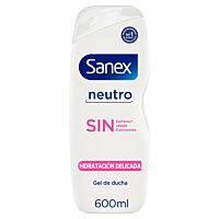 Sanex Zero% gel de ducha o baño hidratación delicada para piel sensible 600 ml