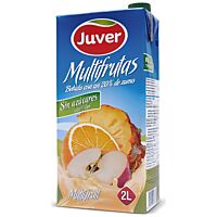 Juver zumo mutifrutas sin azúcares añadidos 2 l