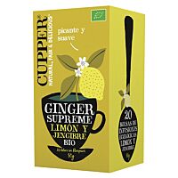 Cupper infusión de limón y jengibre eco 20 ud
