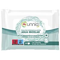 Ifa Unnia toallitas húmedas desmaquillante micelar 25 ud