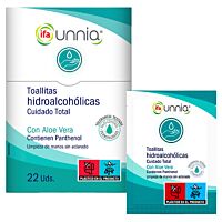 Ifa Unnia toallitas húmedas hidroalcohólicas aloe vera 22 ud