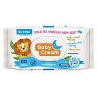 Brevia toallitas babycream 80 ud