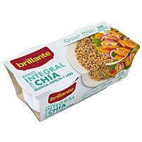 Brillante arroz integral chía, quinoa, espelta y lino (2x125) x 8