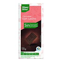 HiperDino tableta de chocolate con leche sin azúcar 125 g