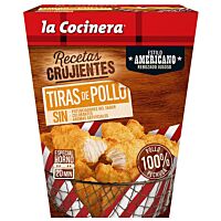 La Cocinera tiras pollo estilo americano 360 g