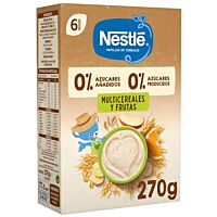 Nestlé papilla multicereal y plátano 270 g