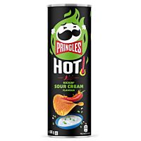 Pringles papas fritas sabor hot kick´n sour cream 160 g