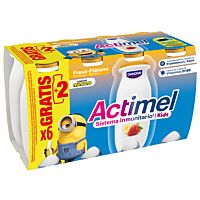 Actimel kids fresa-plátano 6 x 100 g