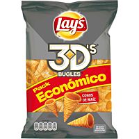 Lay´s 3D conos de maíz sabor queso y bacon 160 g
