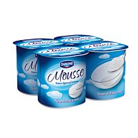 Mousse natural azucarado pack 4x65 g