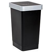Cubo smart 25 l basculante negro