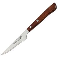 San ignacio cuchillo chuletero acero inoxidable mango madera 11 cm