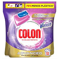 Colón detergente cápasulas Vanish 32 lv