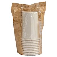 Karibou vasos de cartón blanco 210 ml 10 ud