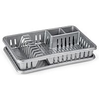 Escurreplatos venezia plateado 45 x 29,70 x 8 cm