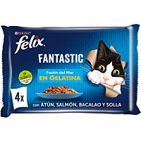 Félix Fantastic gato festín de mar 4 x 85 g