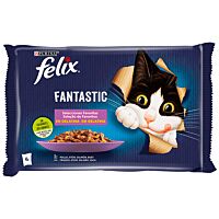 Félix Fantastic gato selecciones favoritas 4 x 85 g