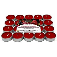 Velas frutas del bosque 20 ud LUMAR AROMATIC