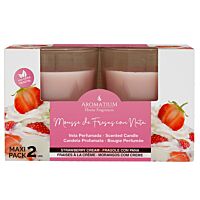 Aromatium vela maxi fresas con nata 2 ud
