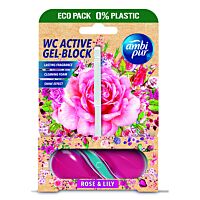 Ambipur Wc active tri-gel rosa y lirio 45 g