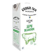 Granja Flor Valsequillo leche semidesnatada 1 l