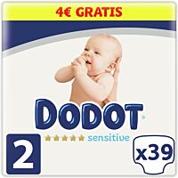Dodot pañal sensitive talla 2 4-8kg 39unidades
