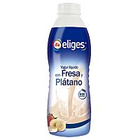 Ifa Eliges yogur líquido de fresa y plátano 1 l